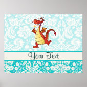 Cartoon Dragon; Cute Poster (Voorkant)