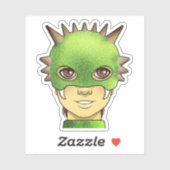 Cartoon Dragon Girl Sticker (Vel)