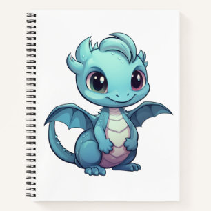 Cartoon Dragon Illustratie Notitieboek
