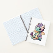 Cartoon Dragon Illustratie Notitieboek (Binnen)