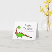 Cartoon Dragon Kaart (Gele Bloem)