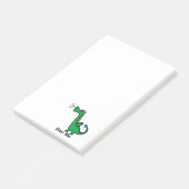 Cartoon Dragon Post-it® Notes (Schuin)