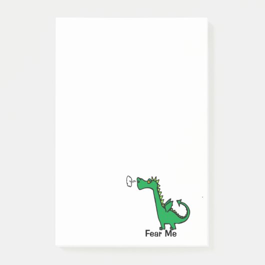 Cartoon Dragon Post-it® Notes (Voorkant)