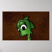 Cartoon Dragon Poster (Voorkant)
