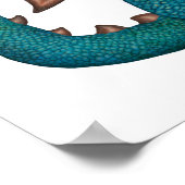 Cartoon Dragon Poster (niet ondertekend - geen ach (Hoek)