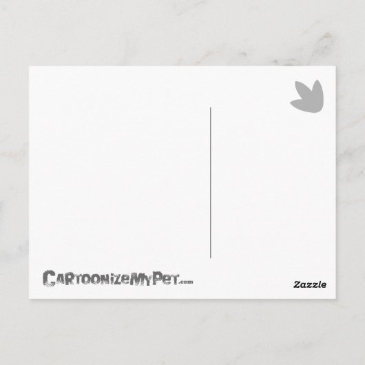 Cartoon Dragon / Rankin Dragon Briefkaart (Achterkant)