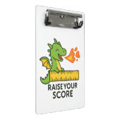 Cartoon Dragon Ruler Sticker - Schattigee School Mini Klembord (Schuin)