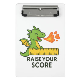 Cartoon Dragon Ruler Sticker - Schattigee School Mini Klembord