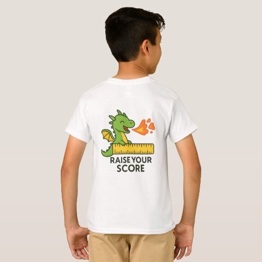 Cartoon Dragon Ruler Sticker - Schattigee School T-shirt
