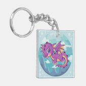 Cartoon Dragon Sleutelhanger (Voorkant Links)