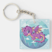 Cartoon Dragon Sleutelhanger (Voorkant)
