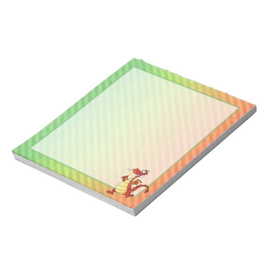 Cartoon drakenontwerp notitieblok (Linkerzijde)