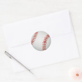 Cartoon Drawn American Baseball Ronde Sticker (Envelop)