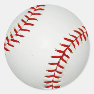 Cartoon Drawn American Baseball Ronde Sticker