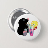 cartoon drink cocktail ronde button 5,7 cm (Voorkant /achterkant)