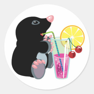 cartoon drink cocktail ronde sticker