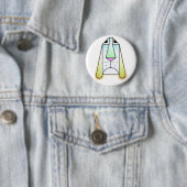 Cartoon Droopy Bloodhound Button (In situ)