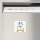 Cartoon Droopy Bloodhound Magnet (Insitu (Vaatwasser))