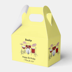 Cartoon Drum kit Bedankdoosjes