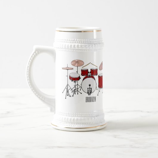 Cartoon Drum kit Bierpul (Links)