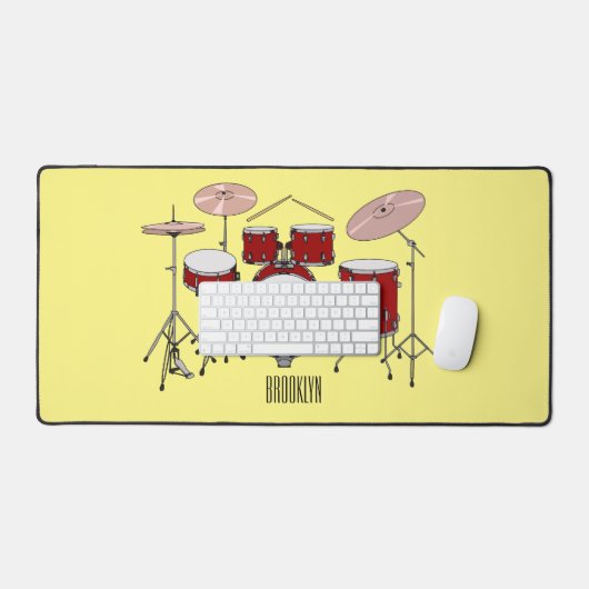 Cartoon Drum kit Bureaumat (Keyboard & Muis)