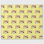 Cartoon Drum kit Cadeaupapier (Vlak)