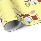 Cartoon Drum kit Cadeaupapier (Rol Hoek)