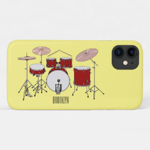 Cartoon Drum kit Case-Mate iPhone Case