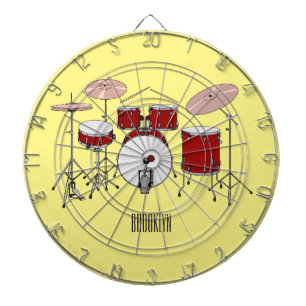 Cartoon Drum kit Dartbord