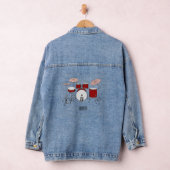Cartoon Drum kit Denim Jacket (Hangar)