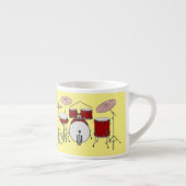 Cartoon Drum kit Espresso Kop (Rechts)