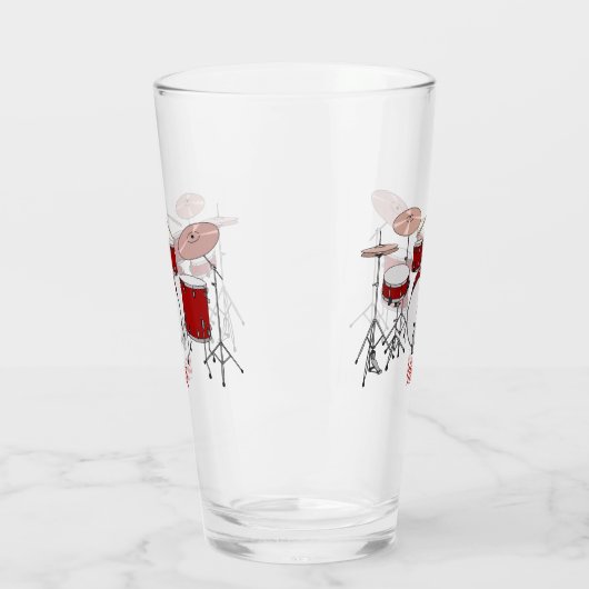Cartoon Drum kit Glas (Links)