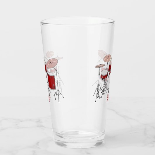 Cartoon Drum kit Glas (Rechts)