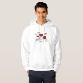 Cartoon Drum kit Hoodie (Voorkant volledig)