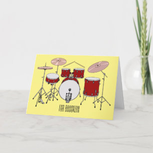 Cartoon Drum kit Kaart