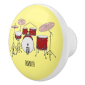 Cartoon Drum kit Keramische Knop (Rechts)