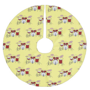 Cartoon Drum kit Kerstboom Rok