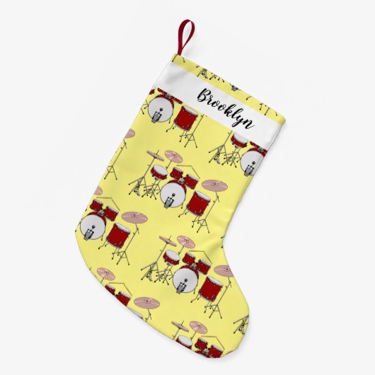 Cartoon Drum kit Kleine Kerstsok (Voorkant (Hangend))