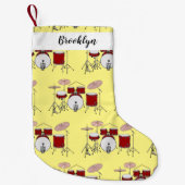 Cartoon Drum kit Kleine Kerstsok (Voorkant)