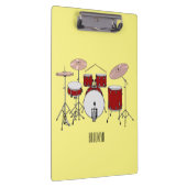 Cartoon Drum kit Klembord (Rechts)