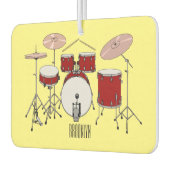 Cartoon Drum kit Luchtverfrisser (Links)
