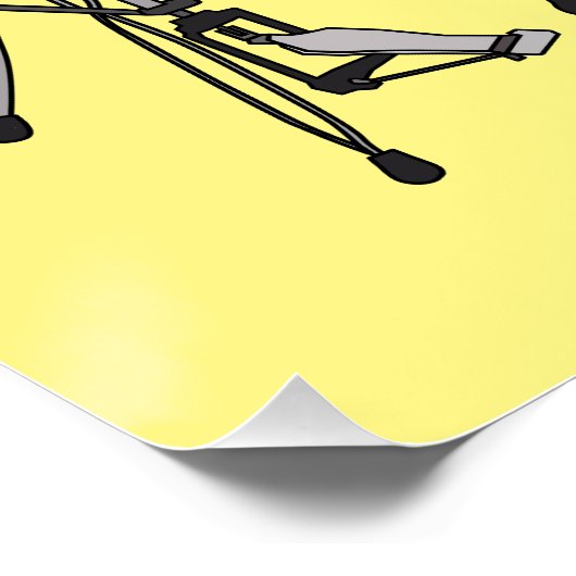 Cartoon Drum kit Perfect Poster (Hoek)