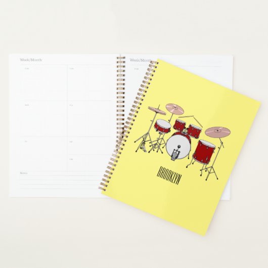 Cartoon Drum kit Planner (Display)