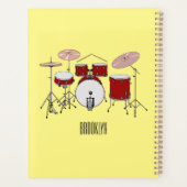 Cartoon Drum kit Planner (Achterkant)
