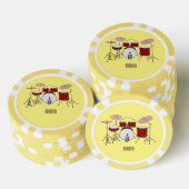 Cartoon Drum kit Poker Chips (Opstapeling)