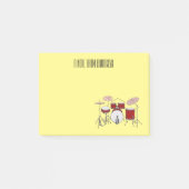 Cartoon Drum kit Post-it® Notes (Voorkant)
