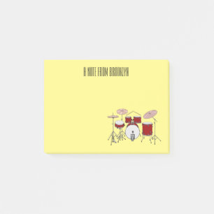 Cartoon Drum kit Post-it® Notes