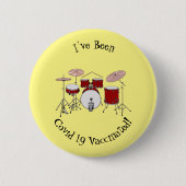 Cartoon Drum kit Ronde Button 5,7 Cm (Voorkant)