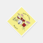 Cartoon Drum kit Servet (Hoek)