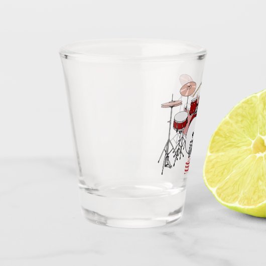 Cartoon Drum kit Shot Glas (Links)